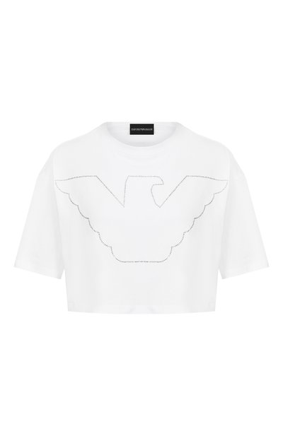 Женская хлопковая футболка EMPORIO ARMANI, арт. EW000897/AF12573