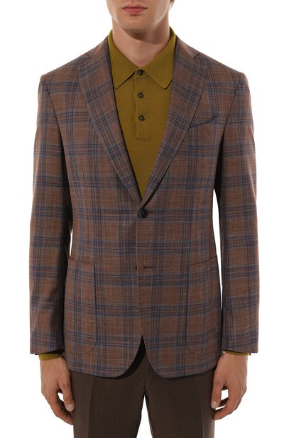 Пиджак из шерсти и шелка ZILLI, арт. MNT-VG2F-2-C6211/M001, фото 5