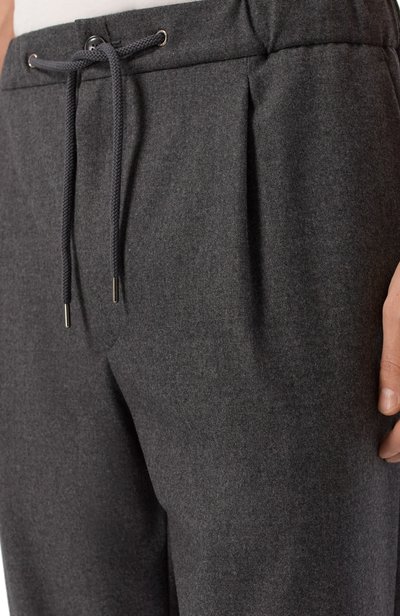 Кашемировые брюки GIORGIO ARMANI темно-серого цвета по цене 297500 руб., арт. GM000249/TE10115, фото 5 Кашемировые брюки GIORGIO ARMANI, арт. GM000249/TE10115, фото 5
