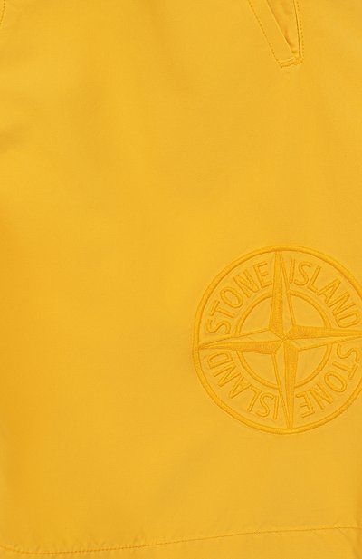 Плавки-шорты STONE ISLAND желтого цвета по цене 13250 руб., арт. 7016B0414/10-14, фото 3 Плавки-шорты STONE ISLAND, арт. 7016B0414/10-14, фото 3