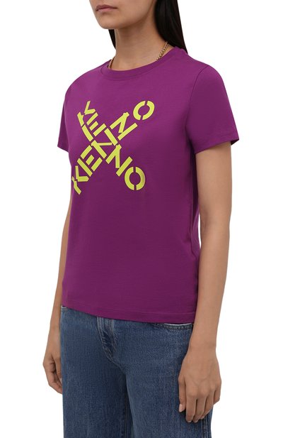 Хлопковая футболка kenzo sport KENZO, арт. FB52TS8504SJ, фото 3