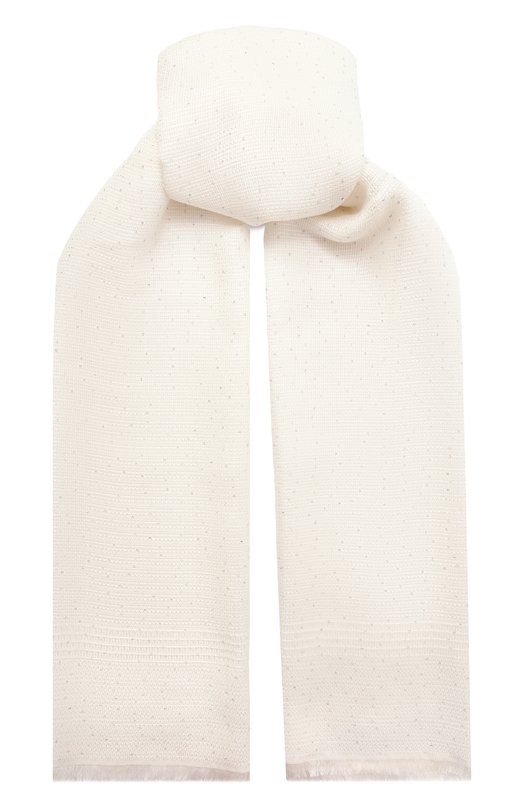 Шарф из вискозы и шерсти Emporio Armani EW003169/AF20048 Кремовый EW003169/AF20048