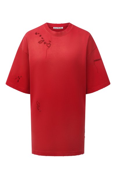 Женская хлопковая футболка ACNE STUDIOS, арт. AL0235