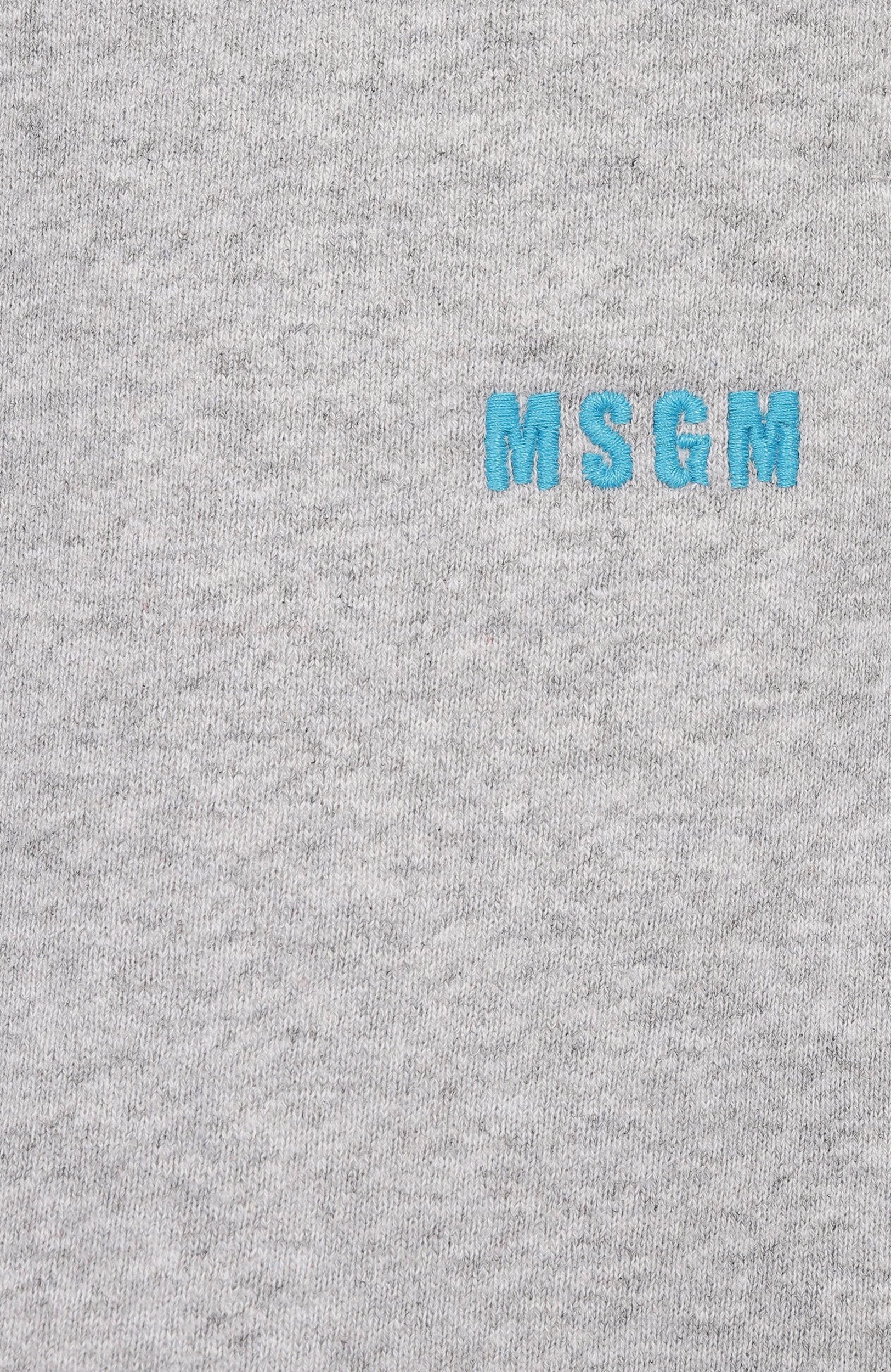 Хлопковые джоггеры MSGM KIDS, арт. F6MSJUFP305, фото 3