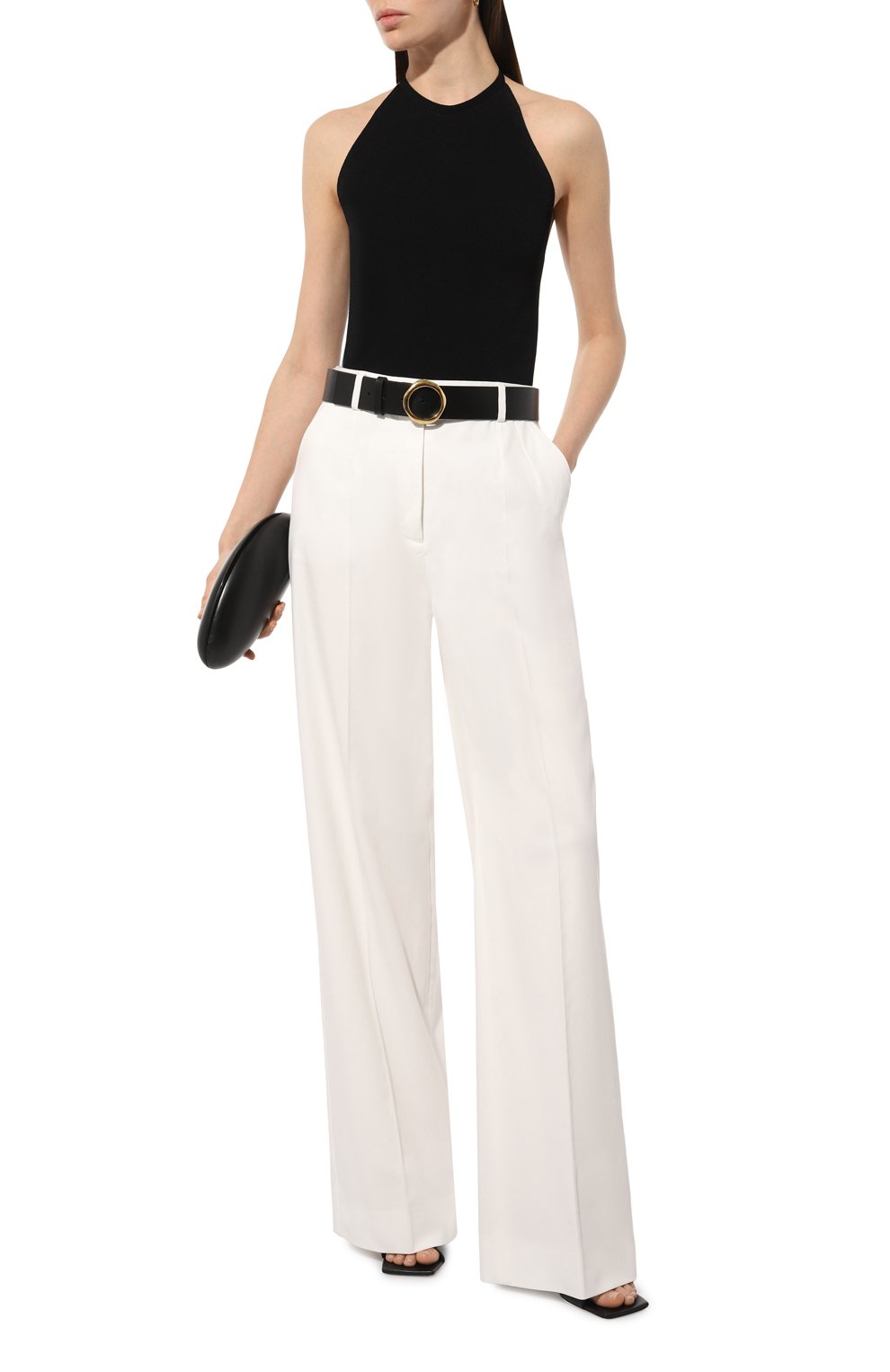 Топ из вискозы SASHAVERSE черного цвета по цене 26730 руб., арт. KNTP015/Angie/900/SS24, фото 2 Топ из вискозы SASHAVERSE, арт. KNTP015/Angie/900/SS24, фото 2