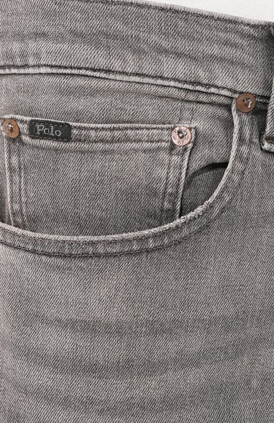 Джинсы прямого кроя с потертостями POLO RALPH LAUREN, арт. 710683345, фото 5