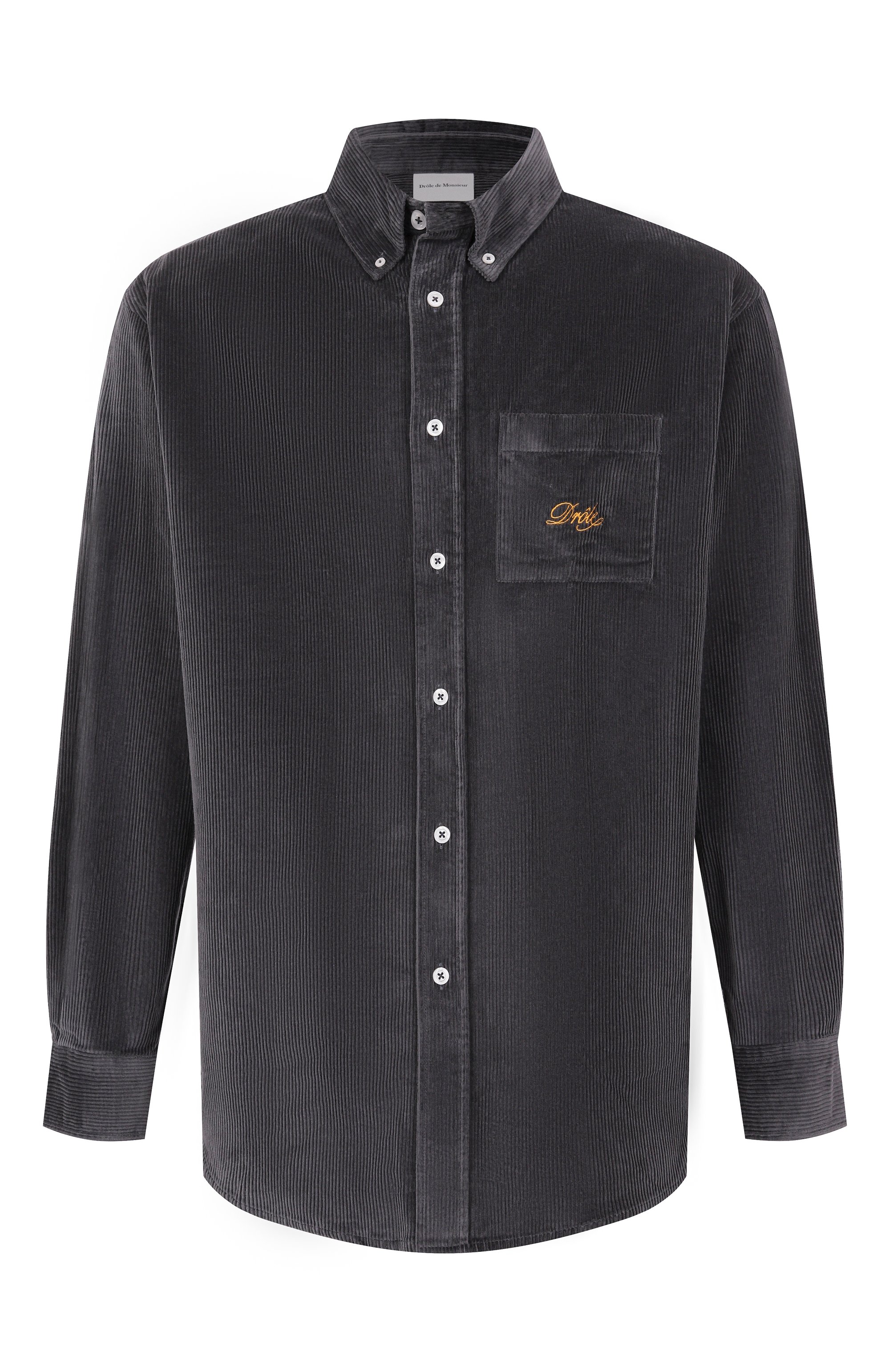 Вельветовая рубашка DROLE DE MONSIEUR, арт. E-SH172-C0156-DGR, фото 1