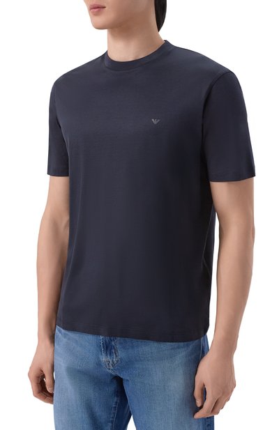 Футболка из лиоцелла и хлопка EMPORIO ARMANI, арт. EM005491/AF24839, фото 3