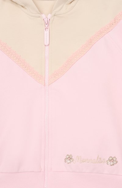 Хлопковая толстовка MONNALISA, арт. 39G802, фото 3