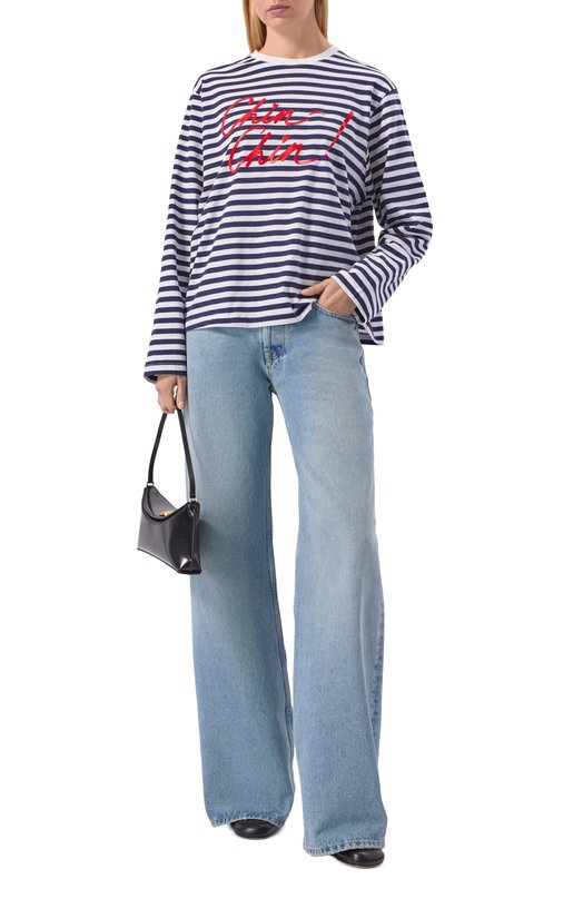 Хлопковый лонгслив Les Archives LA_202 Разноцветный  LA_202 Фото 2