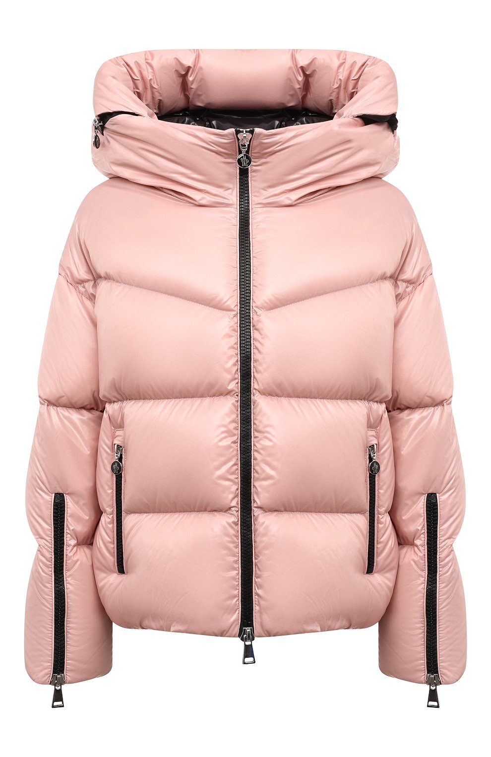 Пуховик huppe MONCLER розового цвета по цене 199500 руб., арт. 1A001.31/5963V, фото 1 Пуховик huppe MONCLER, арт. 1A001.31/5963V, фото 1