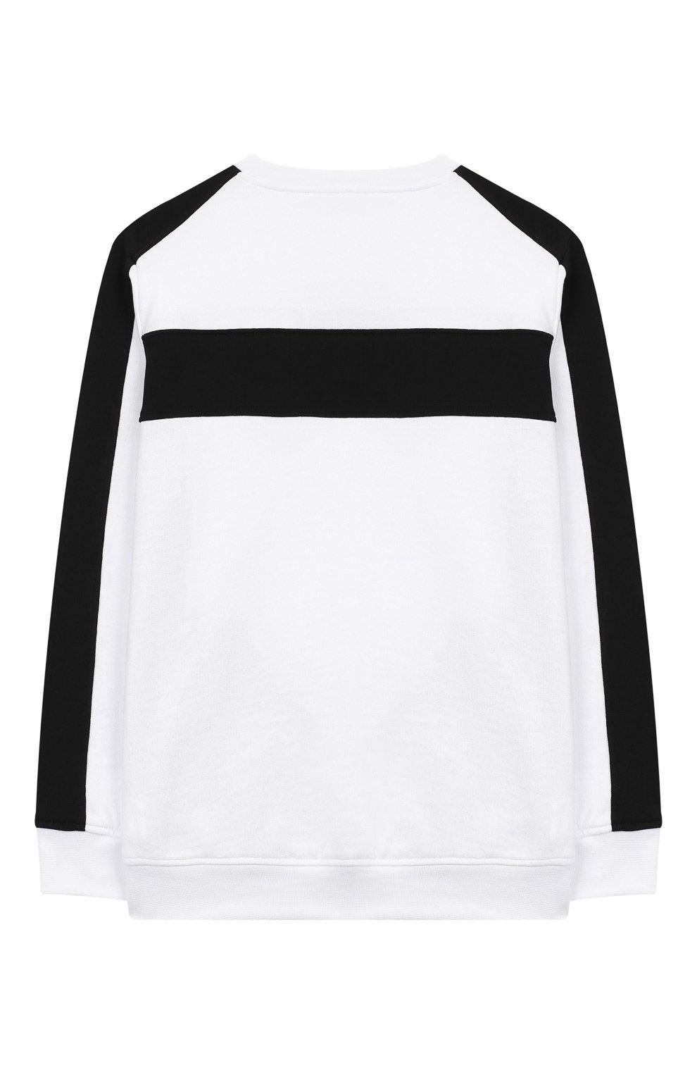 Хлопковый свитшот BALMAIN черно-белого цвета по цене 32300 руб., арт. 6M4530/MX120/12-16, фото 2 Хлопковый свитшот BALMAIN, арт. 6M4530/MX120/12-16, фото 2