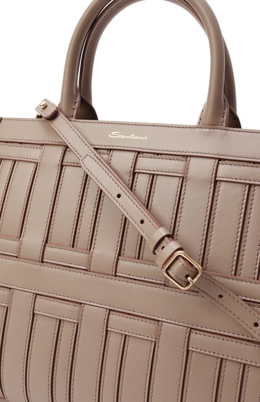 Сумка-тоут Santoni DIBBA2462CG-HRE0M50 Бежевый  DIBBA2462CG-HRE0M50 Фото 3