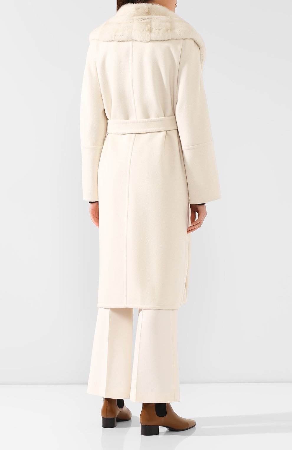 Пальто с меховой отделкой LORO PIANA, арт. FAI8798, фото 4