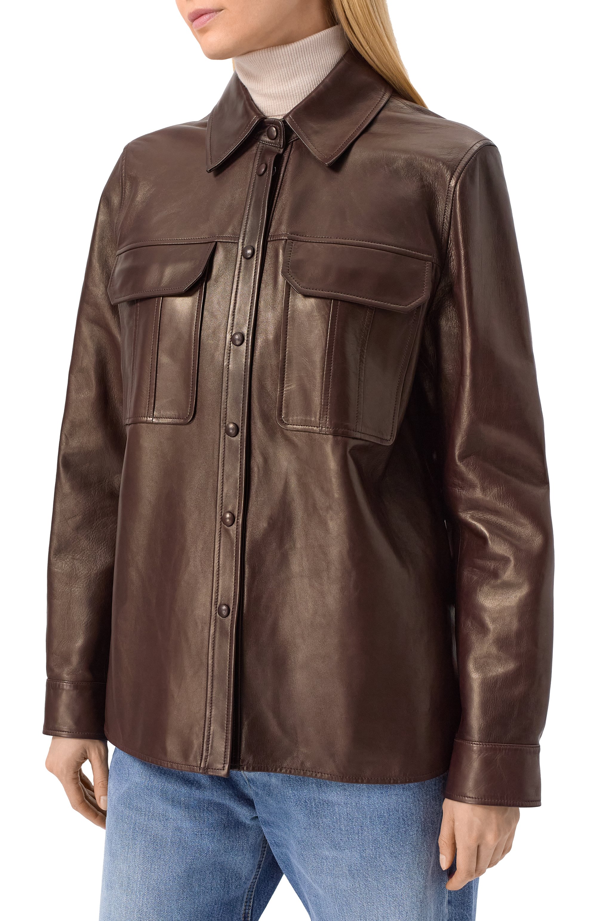 Кожаная рубашка MVST, арт. ZBGM-Y101-1/Z2764-2, фото 3