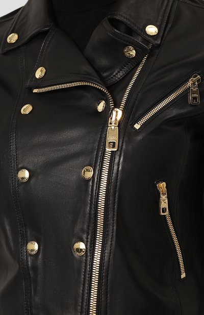Кожаная куртка на молнии DOLCE & GABBANA, арт. F9829L/HULAW, фото 5