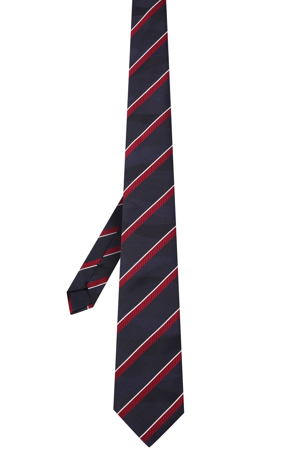 Шелковый галстук GIORGIO ARMANI темно-синего цвета по цене 21050 руб., арт. 360054/2R910, фото 3 Шелковый галстук GIORGIO ARMANI, арт. 360054/2R910, фото 3