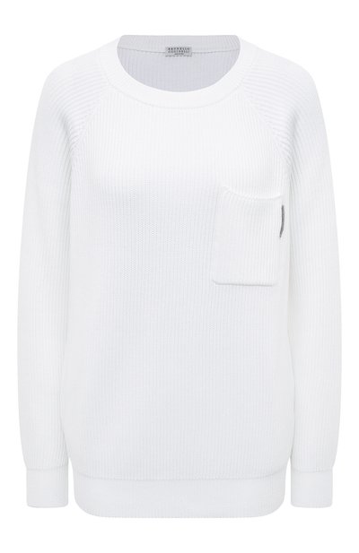 Женский хлопковый пуловер BRUNELLO CUCINELLI, арт. M1900B1040