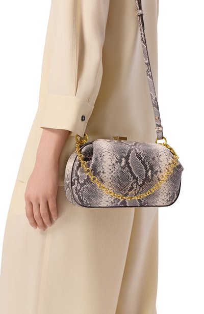 Женская сумка oyster mini YUZEFI, арт. 0YSTER CLUTCH MINI/EMB0SSED LEATHER