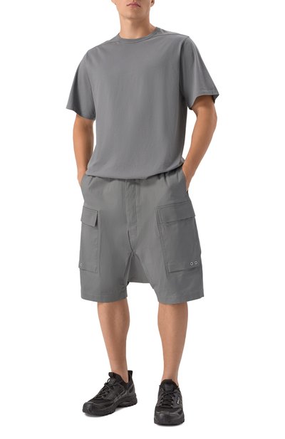 Хлопковые шорты RICK OWENS, арт. RU02E1389/TE, фото 2