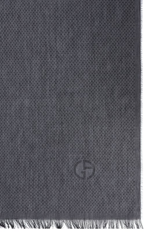 Шарф из кашемира и хлопка Giorgio Armani GW001937/AF19154 Серый  GW001937/AF19154 Фото 4