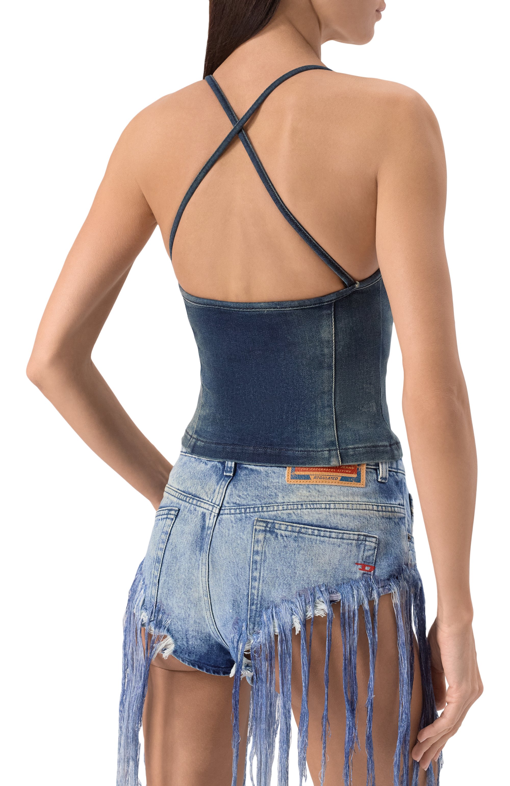 Джинсовый топ DIESEL, арт. A17349/0ABCZ, фото 4