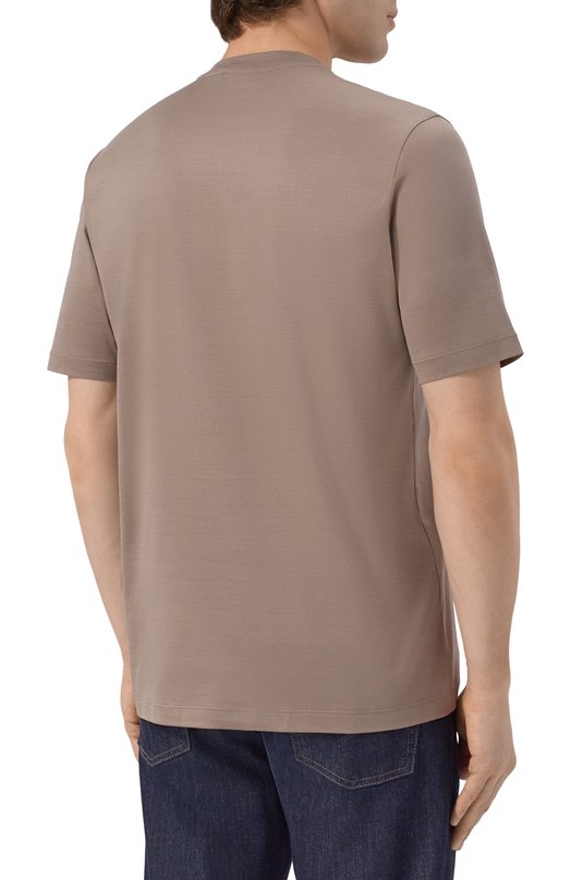 Хлопковая футболка MVST M26.CSM.K422/C0T0NE NE.80/2 Бежевый  M26.CSM.K422/C0T0NE NE.80/2 Фото 4