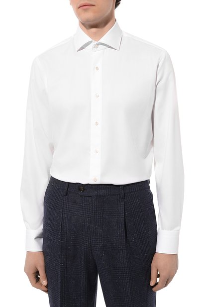 Хлопковая сорочка VAN LAACK белого цвета по цене 28100 руб., арт. MIVARA-SF/151209, фото 4 Хлопковая сорочка VAN LAACK, арт. MIVARA-SF/151209, фото 4