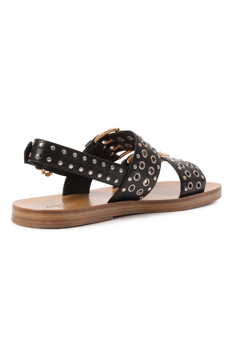 Кожаные сандалии GUCCI, арт. 72581606F00 1000, фото 5