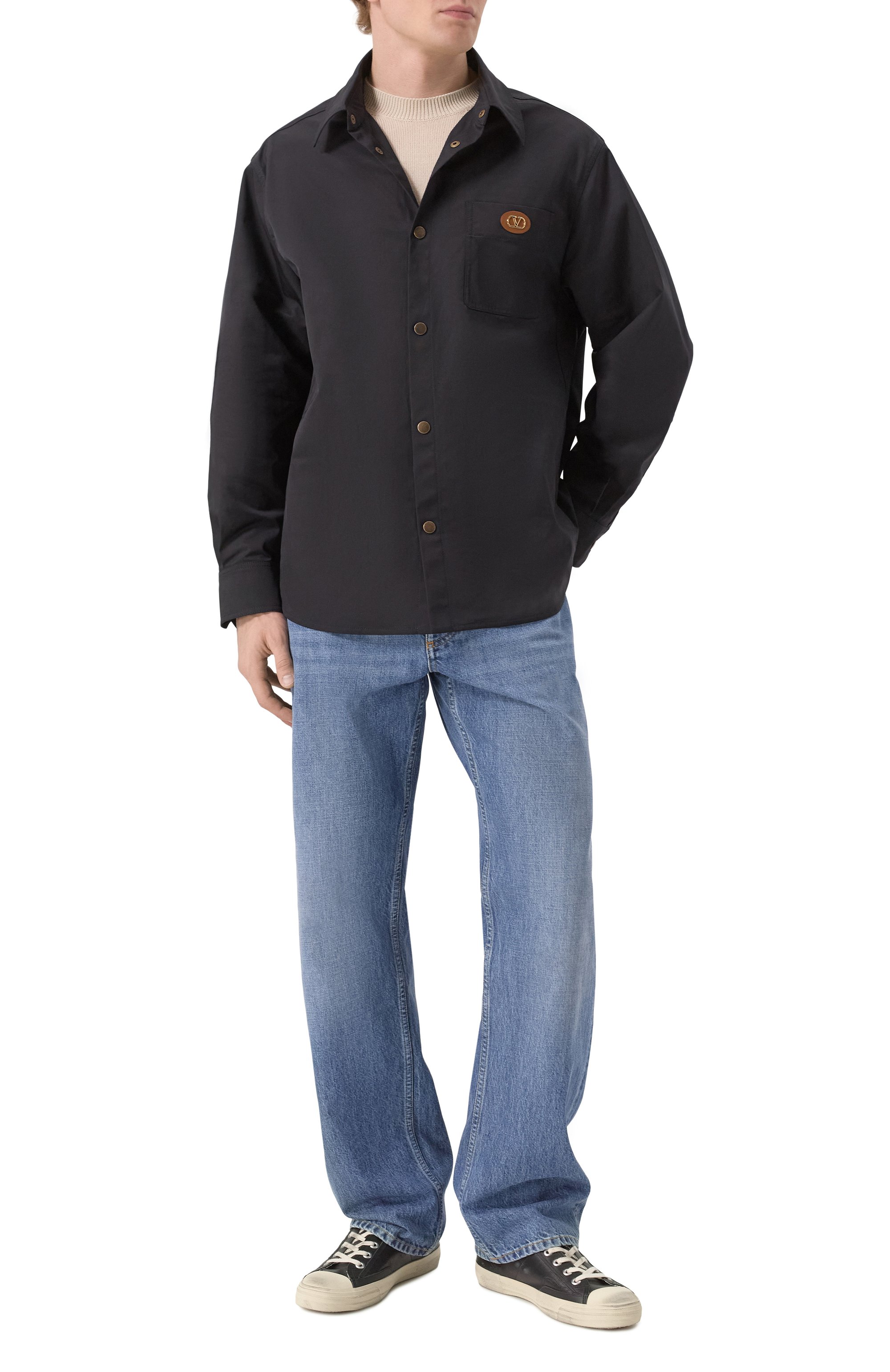 Кожаные кеды v-star GOLDEN GOOSE DELUXE BRAND, арт. GMF00129.F005033, фото 2