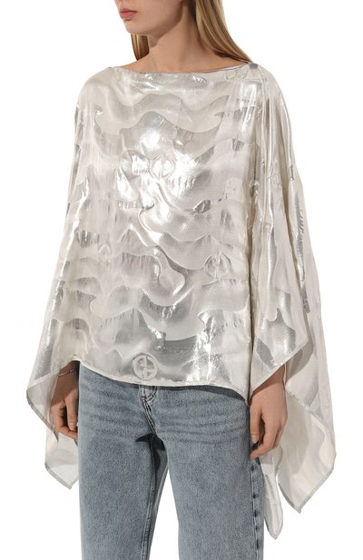 Шелковая накидка GIORGIO ARMANI, арт. 795603/4R129, фото 3