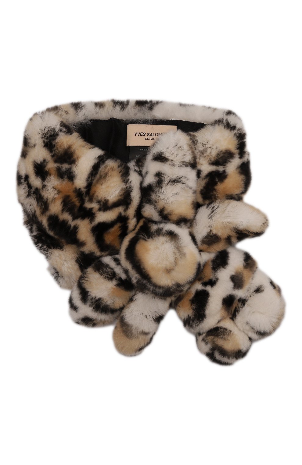 Меховой шарф из кролика YVES SALOMON ENFANT, арт. 21WEA703XXREXX, фото 1