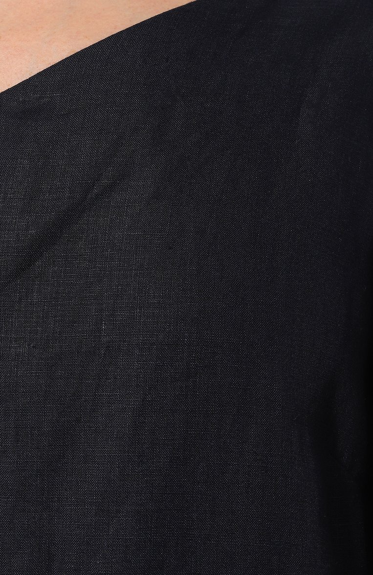 Женское хлопковое платье KLEED LOUNGEWEAR темно-синего цвета, арт. RE24DREAMBE | Фото 5 (Рукава: 3/4; Материал внешний: Хлопок; Длина Ж (юбки, платья, шорты): Макси; Стили: Кэжуэл; Случай: Повседневный; Женское Кросс-КТ: Платье-одежда)