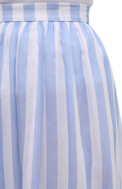Хлопковая юбка MSGM голубого цвета по цене 43600 руб., арт. 3042MDD108A 217310, фото 5 Хлопковая юбка MSGM, арт. 3042MDD108A 217310, фото 5