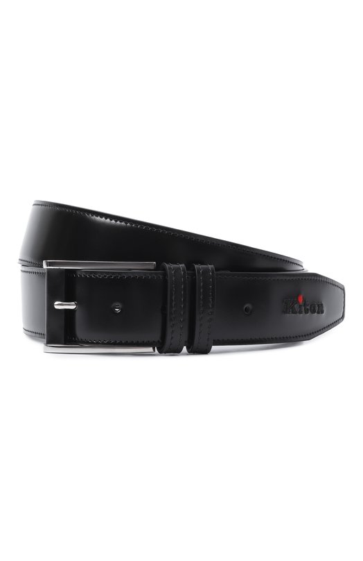 Кожаный ремень Kiton USC7140N0010104 Чёрный USC7140N0010104