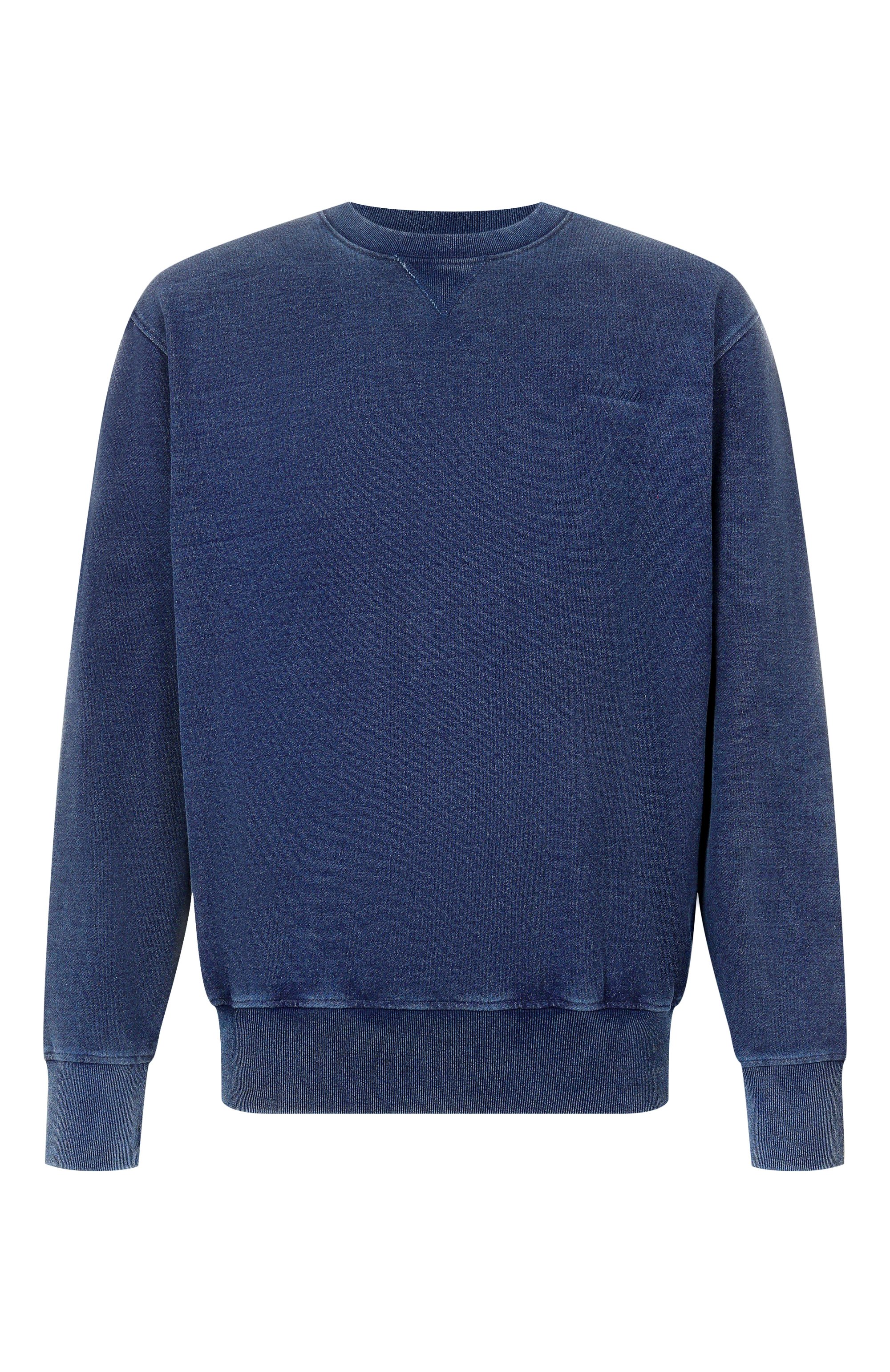 Хлопковый свитшот MC2 SAINT BARTH синего цвета по цене 26350 руб., арт. C00P001-00490L/C00PER, фото 1 Хлопковый свитшот MC2 SAINT BARTH, арт. C00P001-00490L/C00PER, фото 1