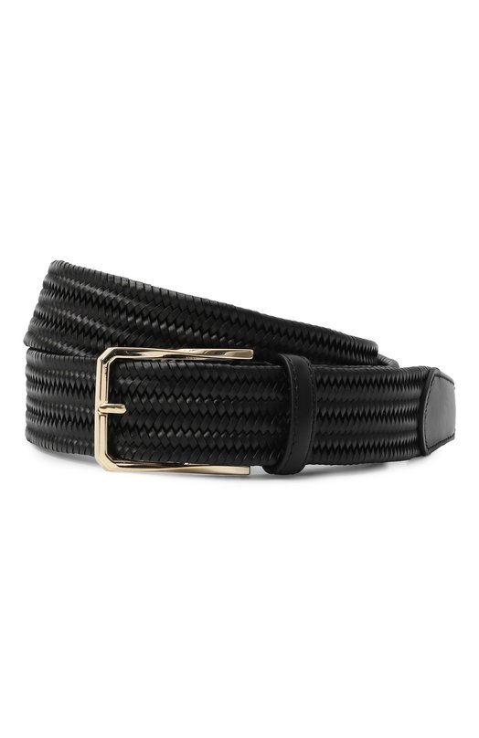 Кожаный ремень Canali 50C/KA00478 Чёрный  50C/KA00478