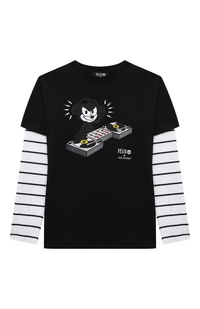 Хлопковый лонгслив NEIL BARRETT KIDS, арт. 031224, фото 1