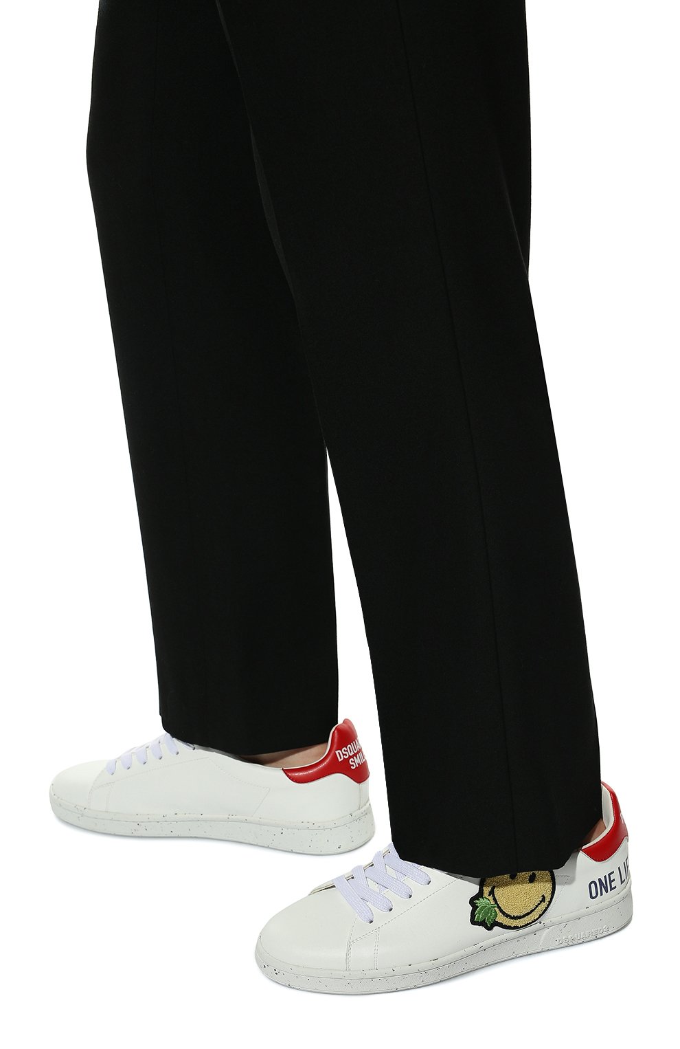 Кожаные кеды dsquared2 x smiley DSQUARED2, арт. SNM0175 05705356, фото 3