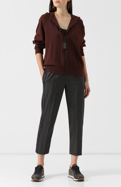 Кардиган на молнии с капюшоном BRUNELLO CUCINELLI, арт. M41123706, фото 2