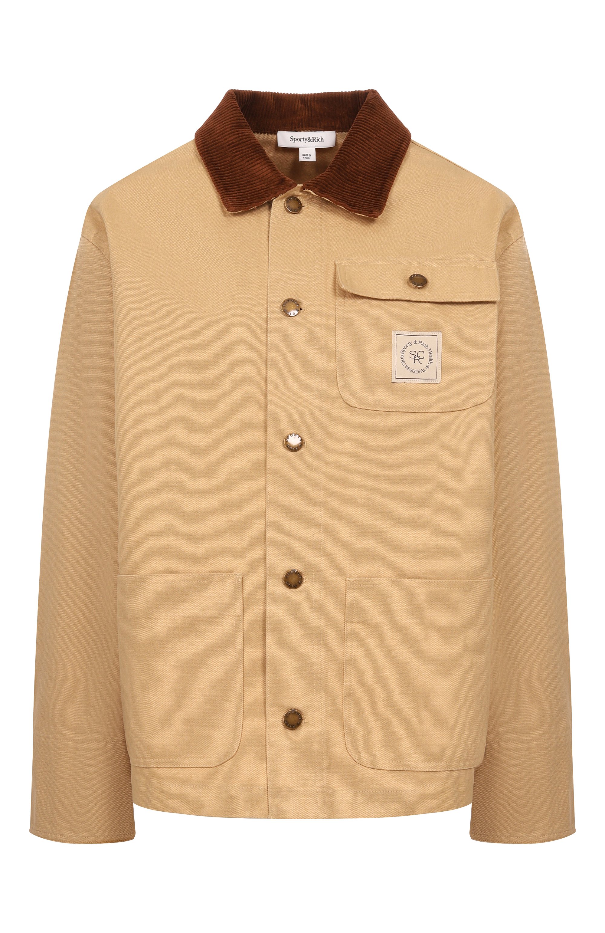 Хлопковая куртка SPORTY AND RICH, арт. JA06565305BE09, фото 1