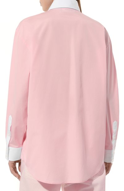 Хлопковая рубашка DSQUARED2 розового цвета по цене 65450 руб., арт. S72DL0745, фото 4 Хлопковая рубашка DSQUARED2, арт. S72DL0745, фото 4