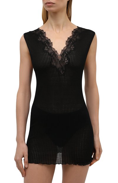 Хлопковая майка ZIMMERLI черного цвета по цене 12450 руб., арт. 260-3091, фото 2 Хлопковая майка ZIMMERLI, арт. 260-3091, фото 2
