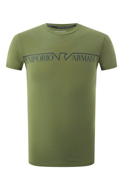 Мужская хлопковая футболка EMPORIO ARMANI, арт. 111035/4F516