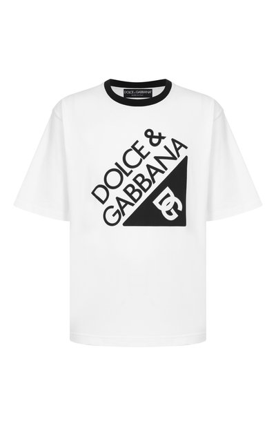 Мужская хлопковая футболка DOLCE & GABBANA, арт. G8SH6T/G705W