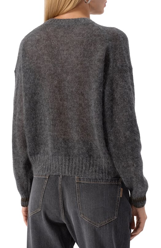 Свитер Brunello Cucinelli M2I780110P Серый  M2I780110P Фото 4