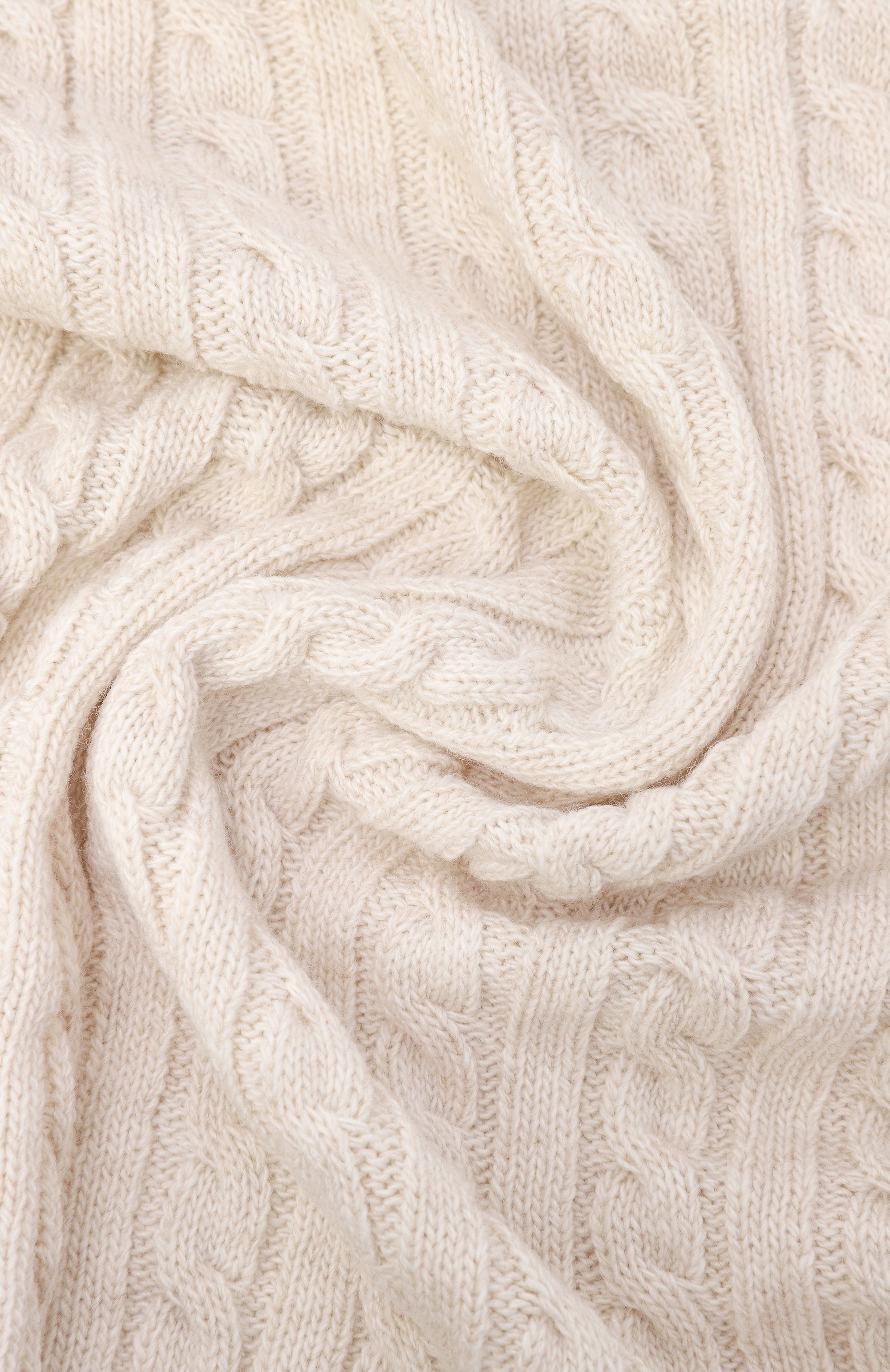 Шерстяной плед WOOL AND COTTON, арт. VMLPL-косы, фото 2