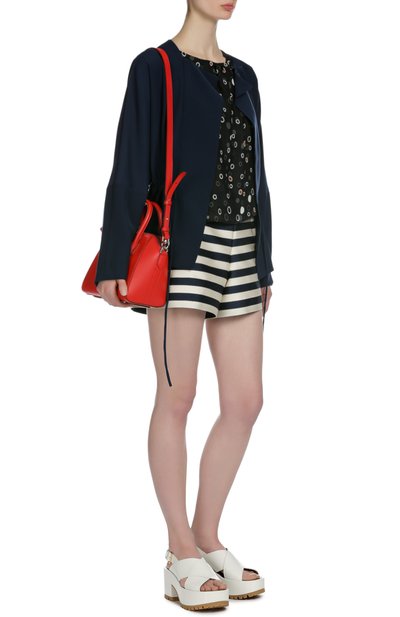 Расклешенные мини-шорты в полоску MONCLER, арт. B1-093-18488-00-57774, фото 4