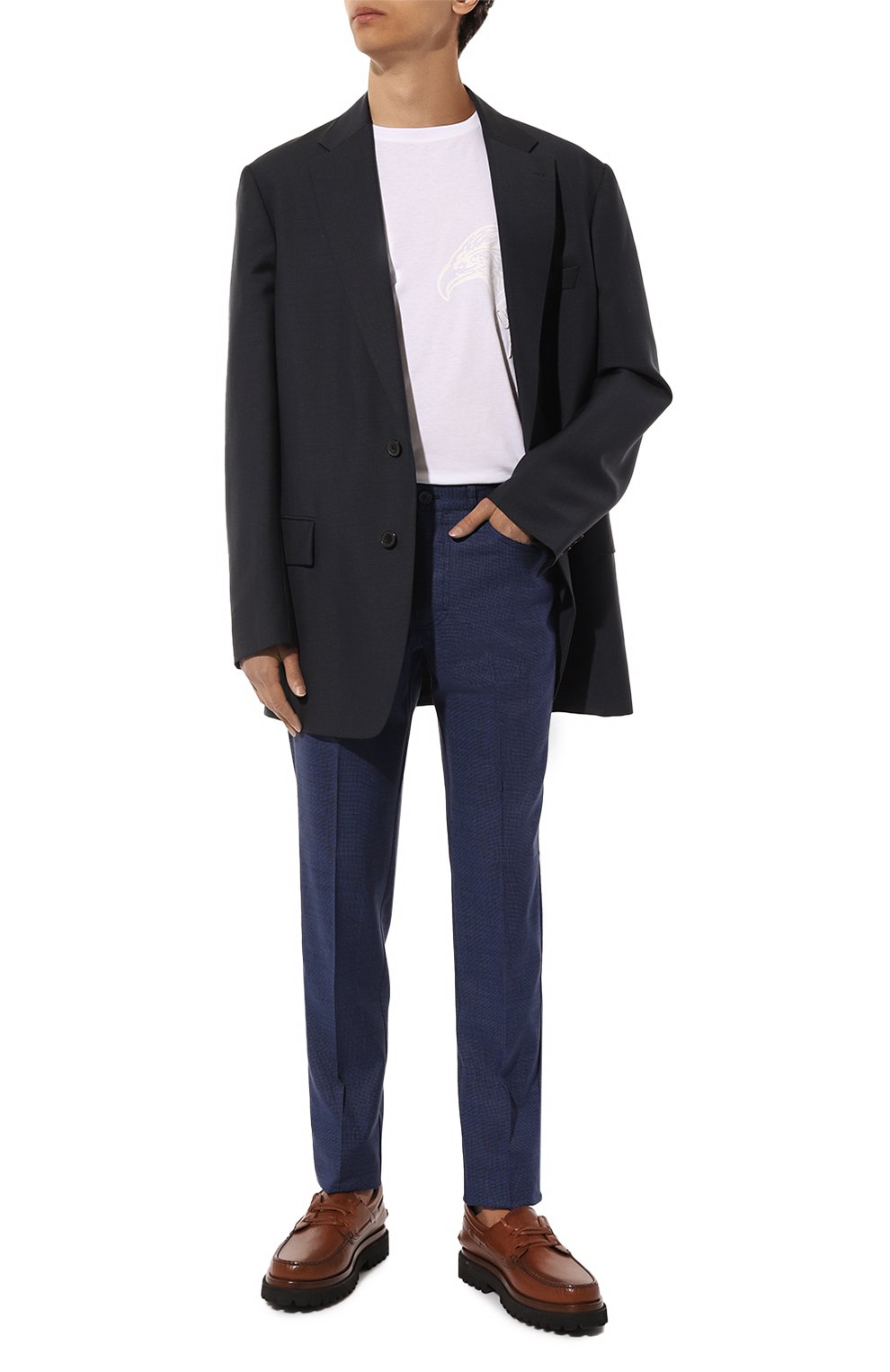 Брюки из шерсти и льна STEFANO RICCI, арт. M1T2400320/T016HC, фото 2