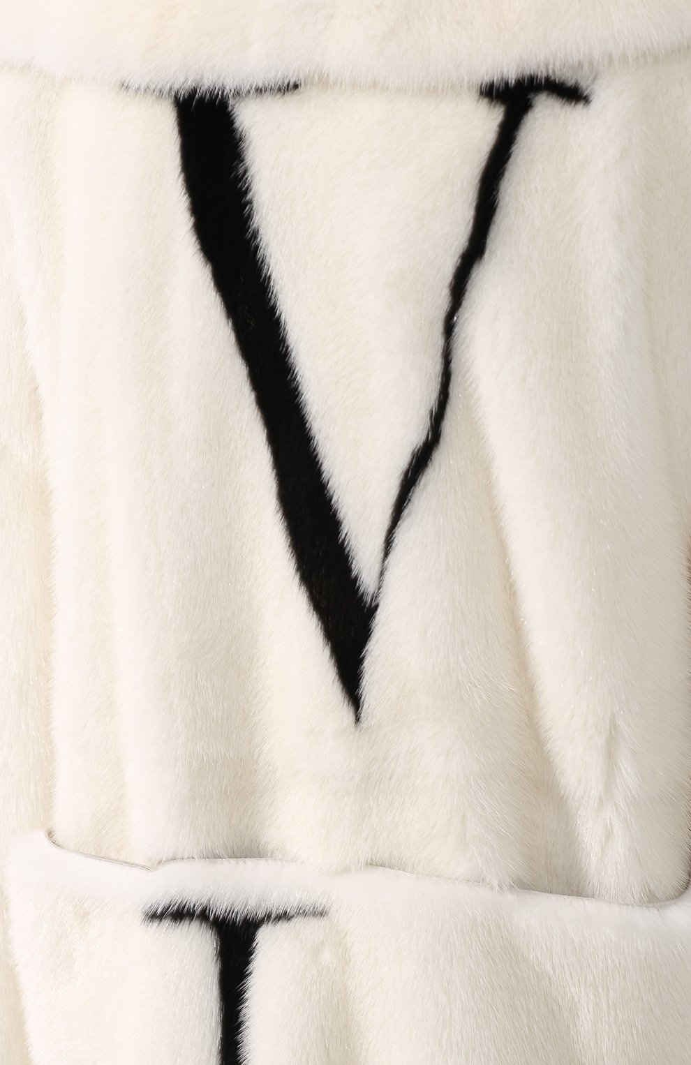 Шуба с накладными карманами и логотипом бренда на спине VALENTINO, арт. QF3FA5851CF, фото 5